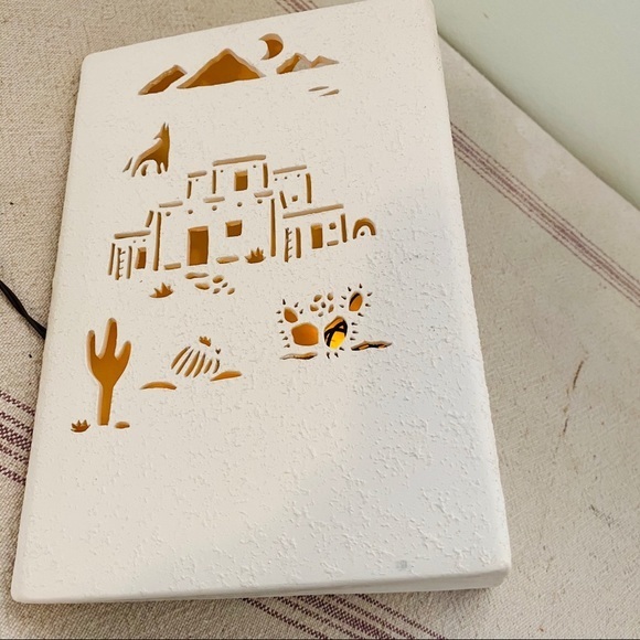 Southwestern Aztec Decor Light Wolf Cactus Donkey - Picture 6 of 15